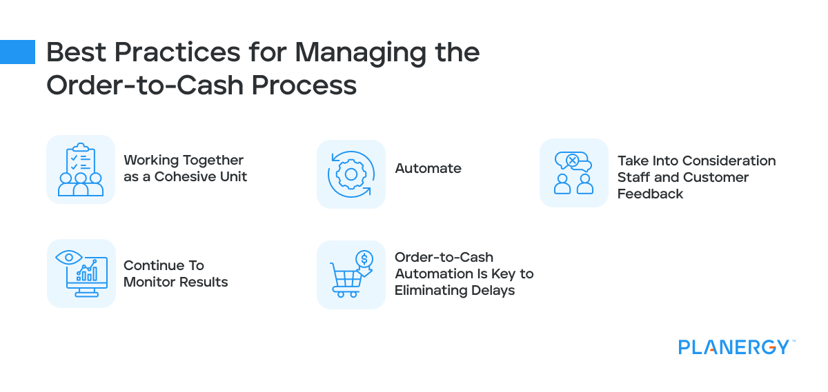 Best practices for managing the order-to-cash process