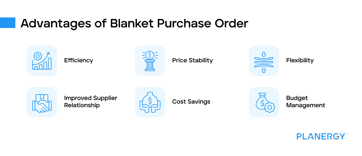 Advantages of blanket purchase order