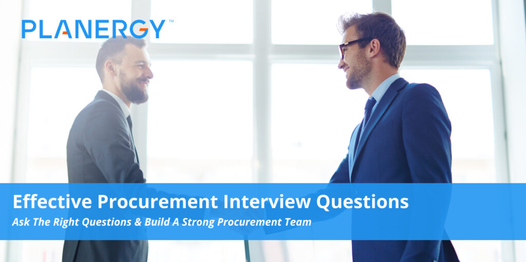 Effective Procurement Interview Questions