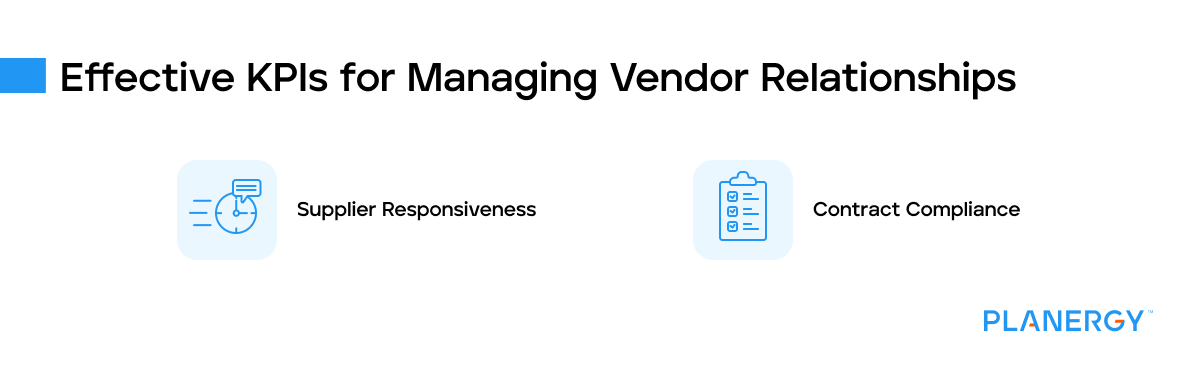 Effective KPIs for managing vendor relationships