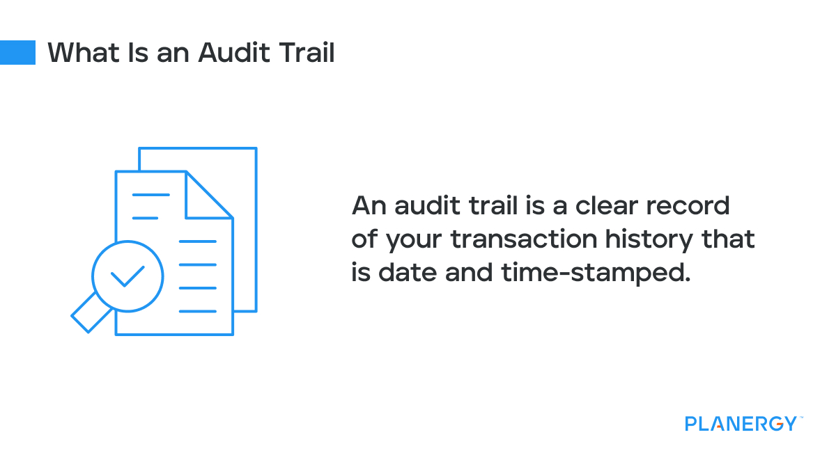 What is an audit trail