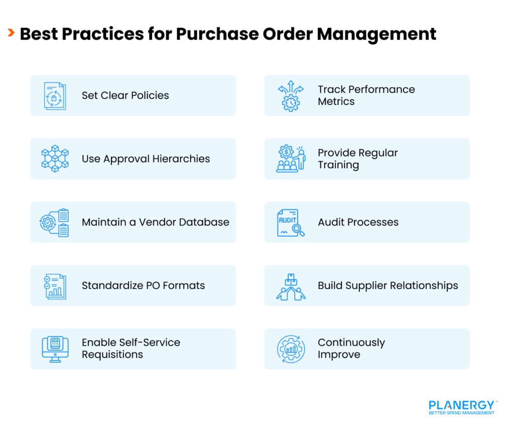 Best Practices for Purchase Order Management