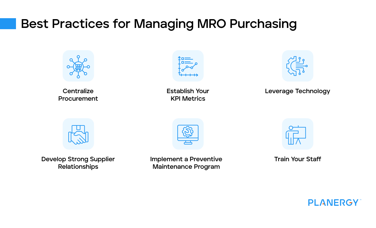 Best practices for managing mro purchasing