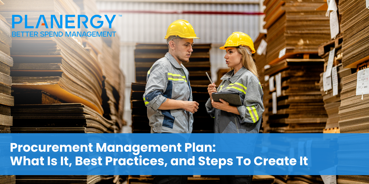 Procurement Management Plan | Planergy Software