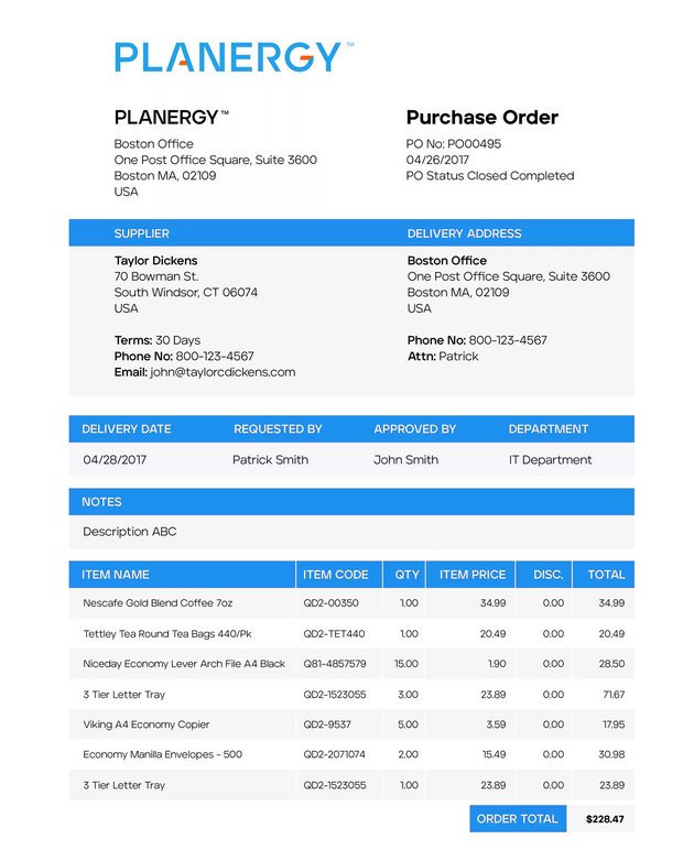 Purchase Order