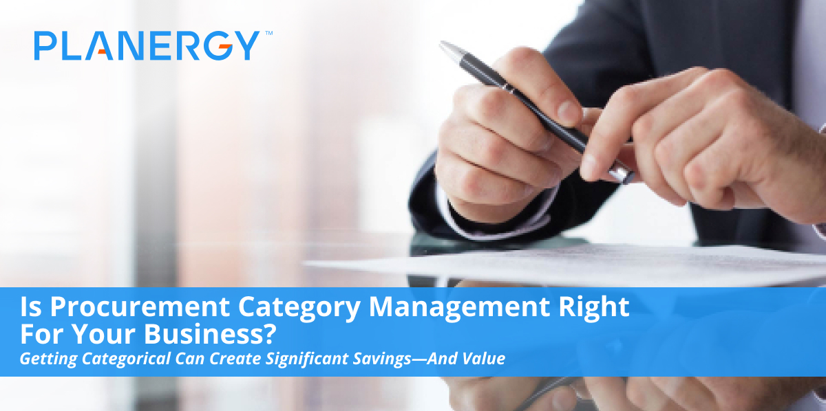 Procurement Category Management for Business | Planergy Software