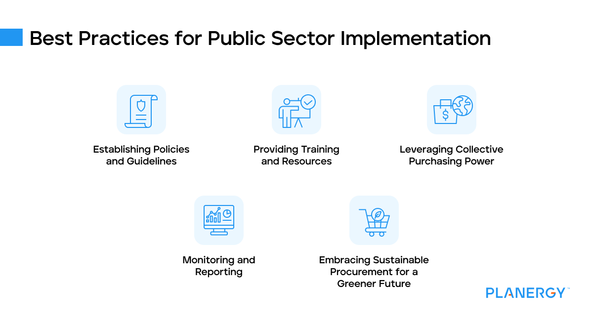 Best practices for public sector implementation