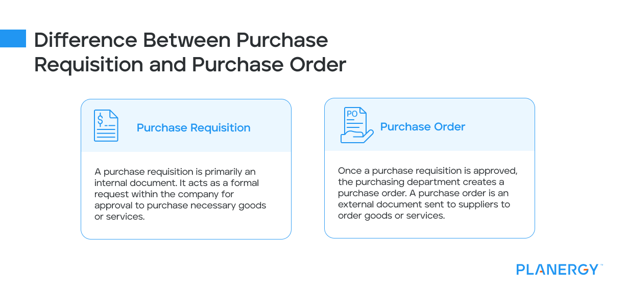 Difference Between Purchase Requisition and Purchase Order