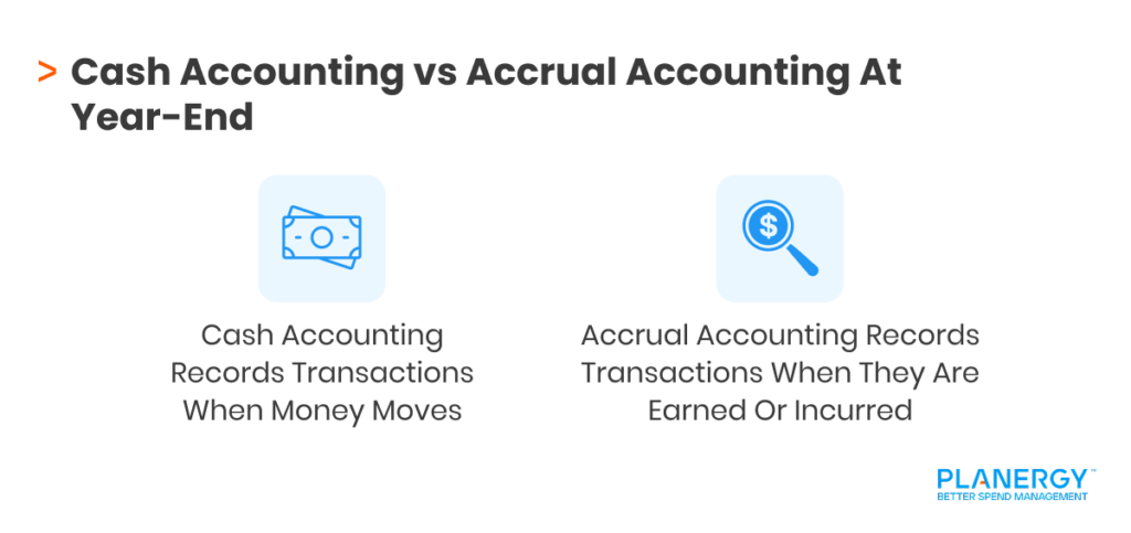 Cash Accounting vs Accrual Accounting At Year-End