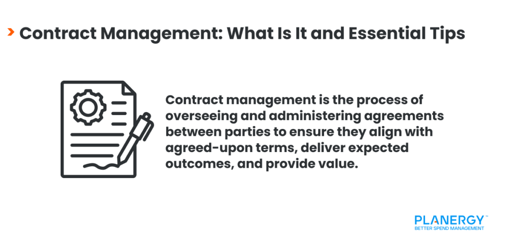 Contract Management Definition