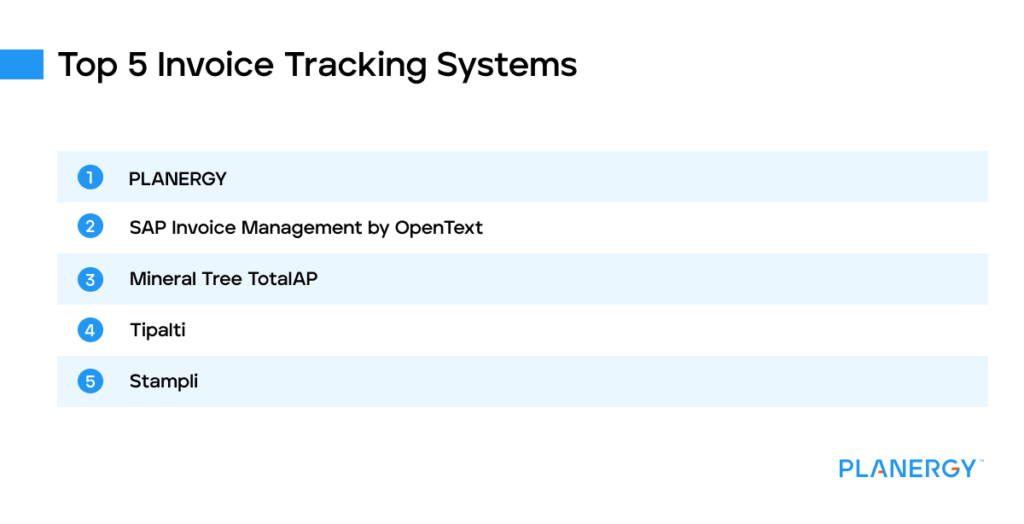 The Benefits of an Invoice Tracking System | PLANERGY Software