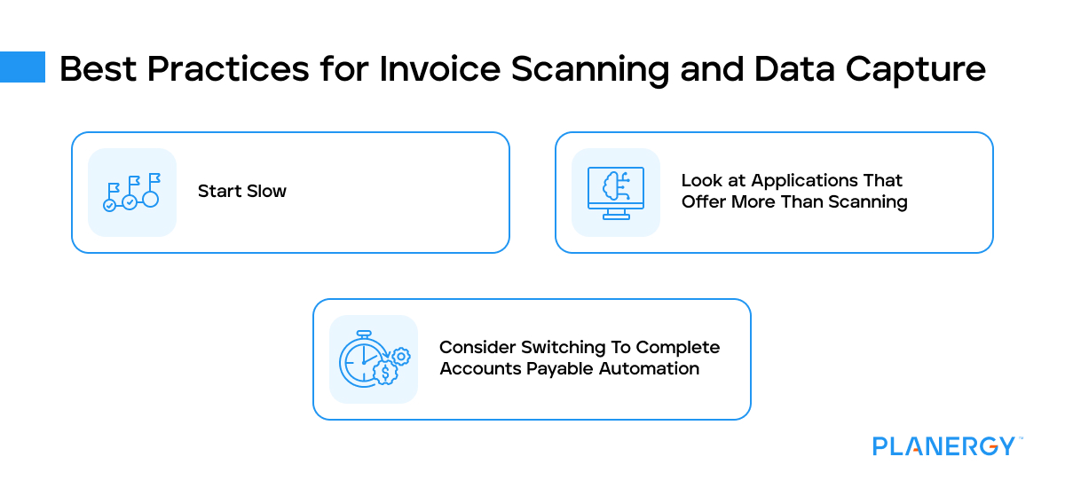 Best practices for invoice scanning and data capture