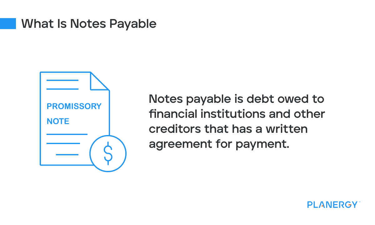 What is notes payable