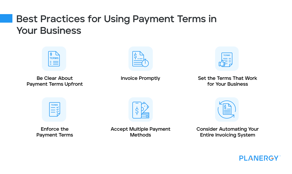 Best practices for using payment terms in your business