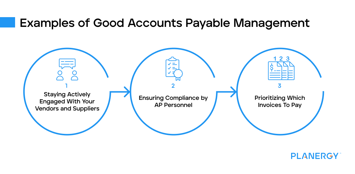 Examples of good accounts payable management