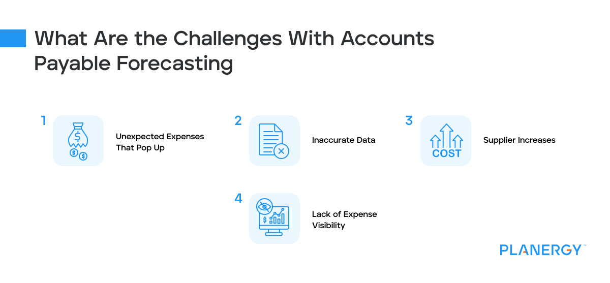 What are the challenges with accounts payable forecasting