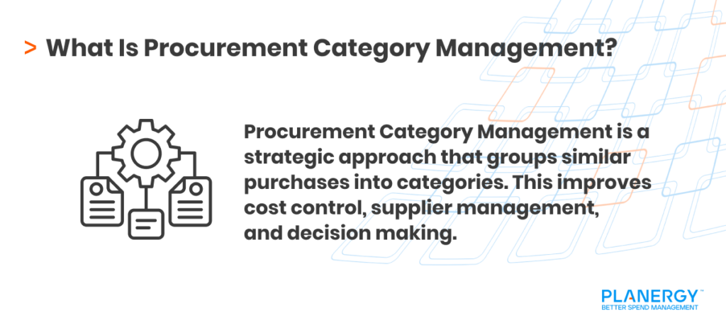 What Is Procurement Category Management