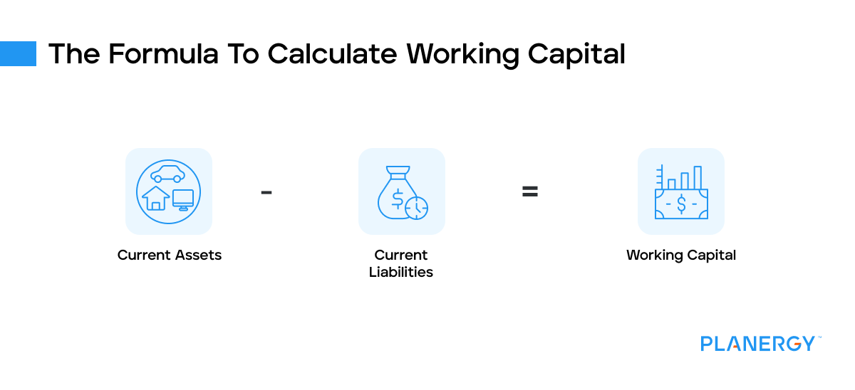 The formula to calculate working capital