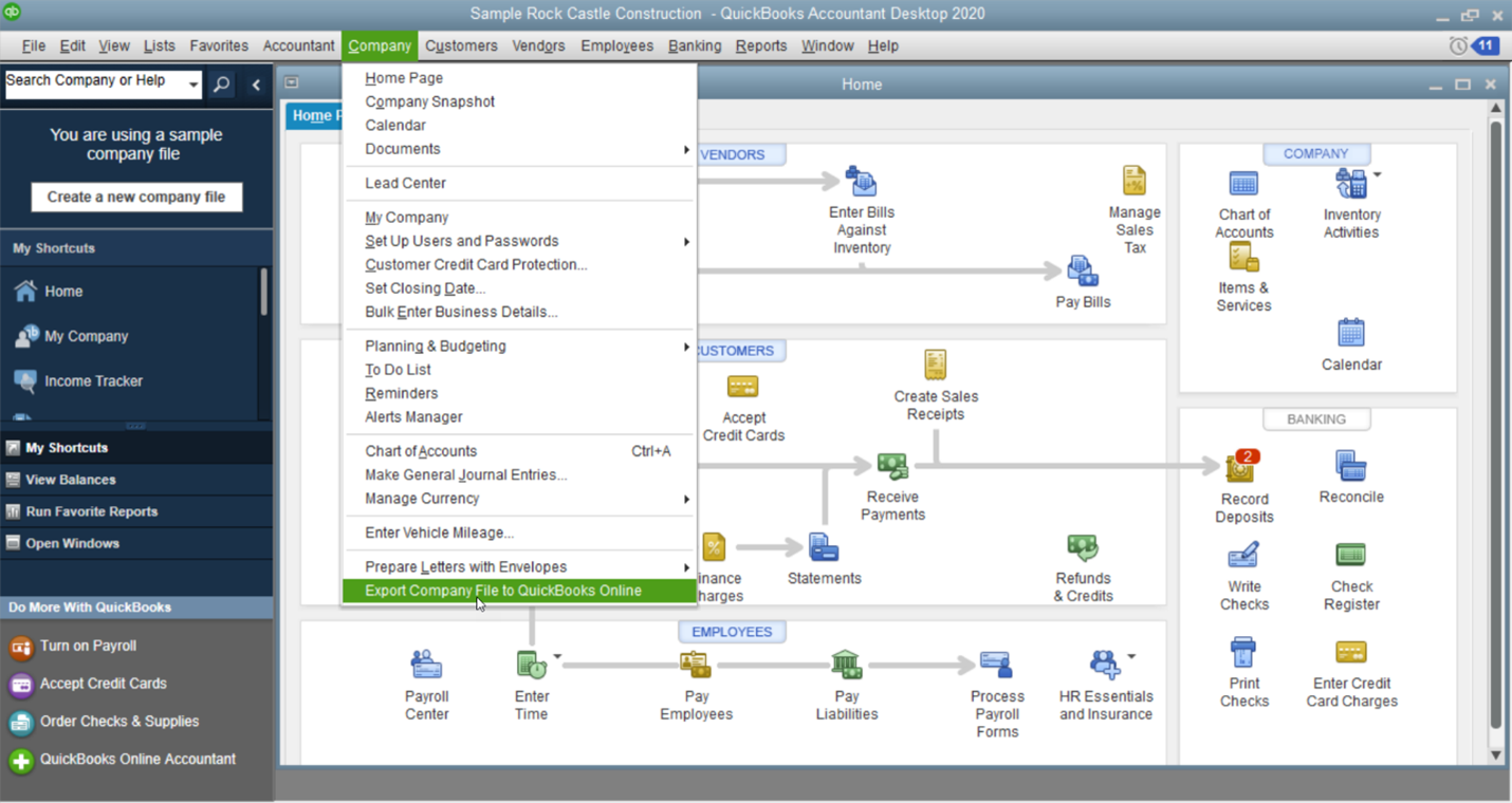 how to write a check in quickbooks accountant online