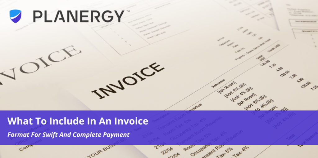 What To Include In An Invoice | PLANERGY Software