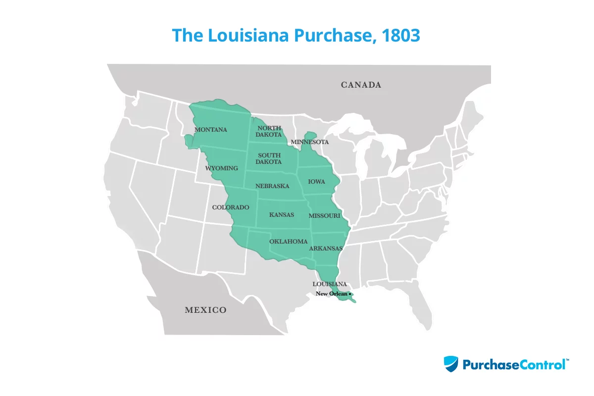 Louisiana Purchase History And Facts Planergy Software Louisiana Purchase Map .webp