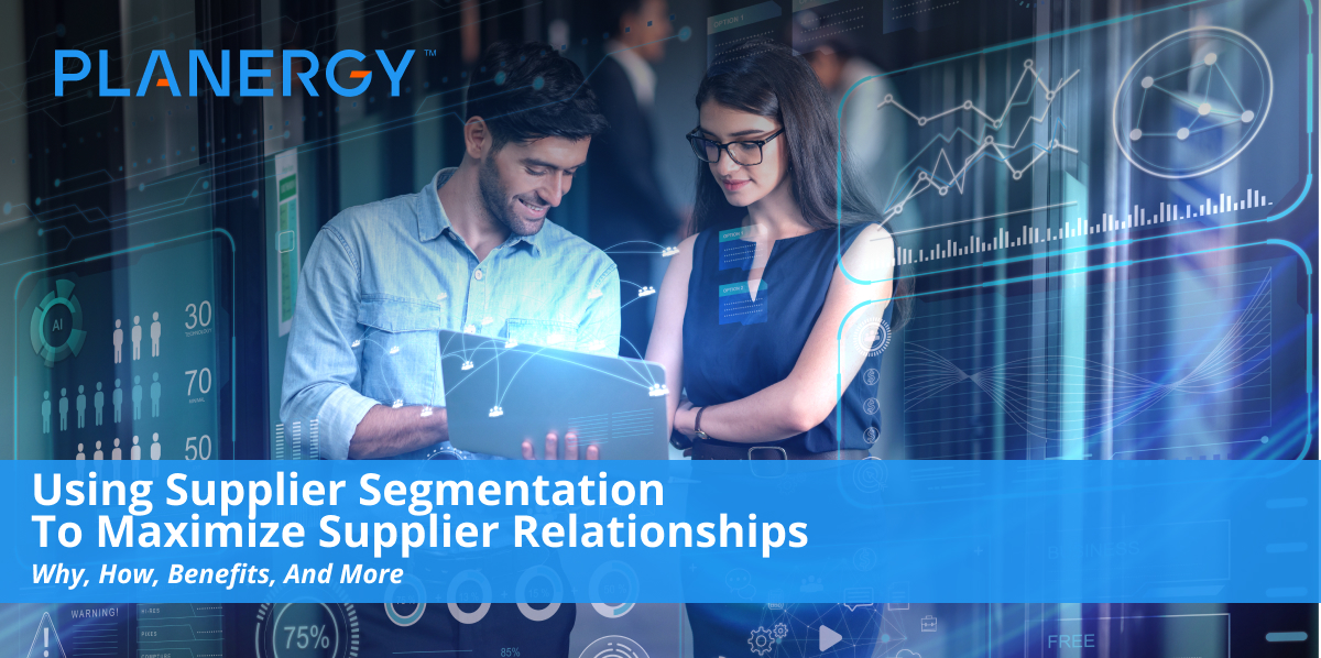Using Supplier Segmentation To Maximize Supplier Relationships