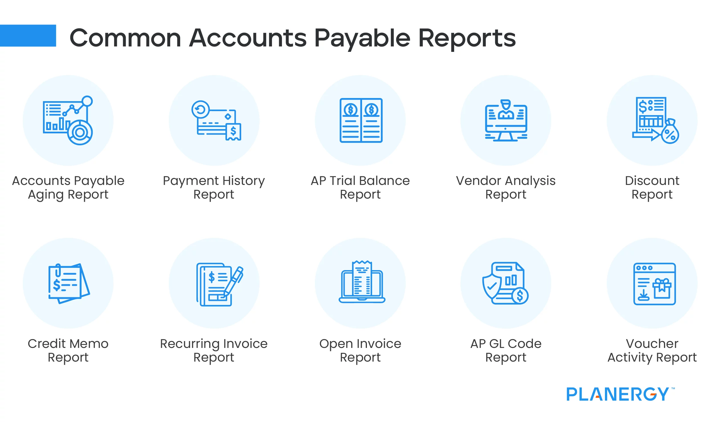 Common Accounts Payable Reports