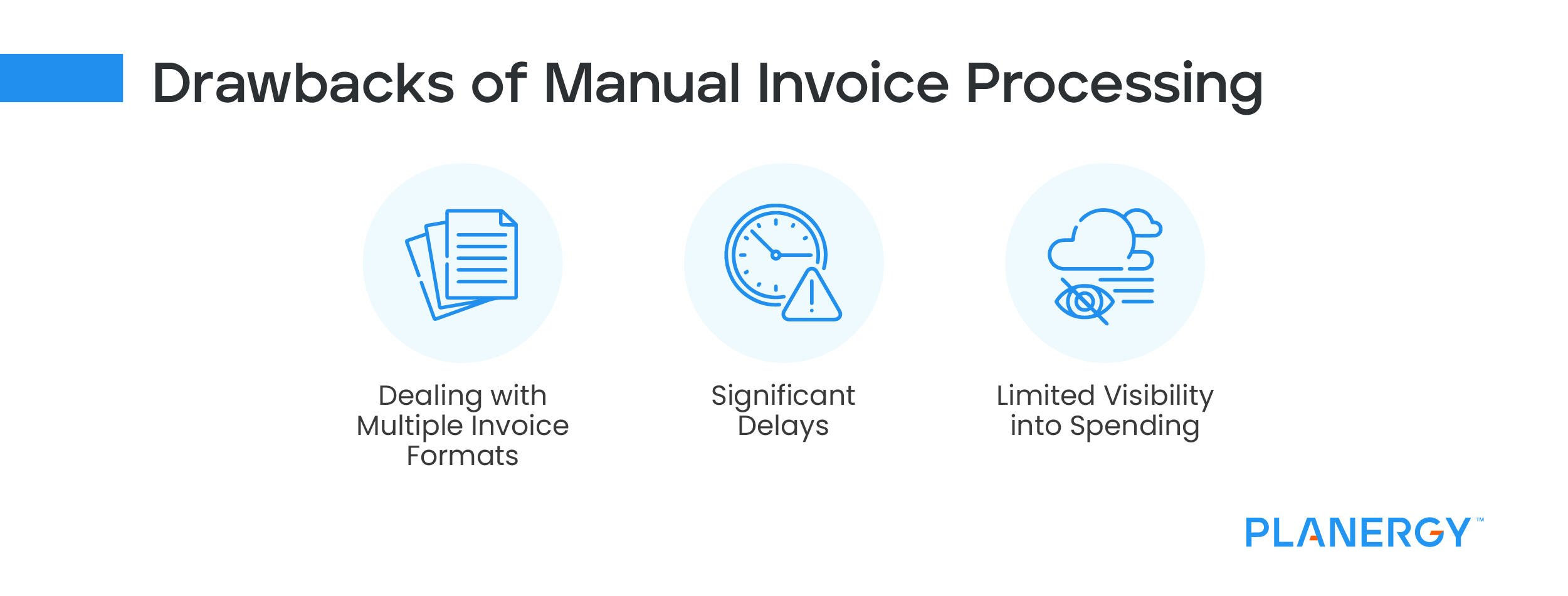 Drawbacks of negative invoice processing