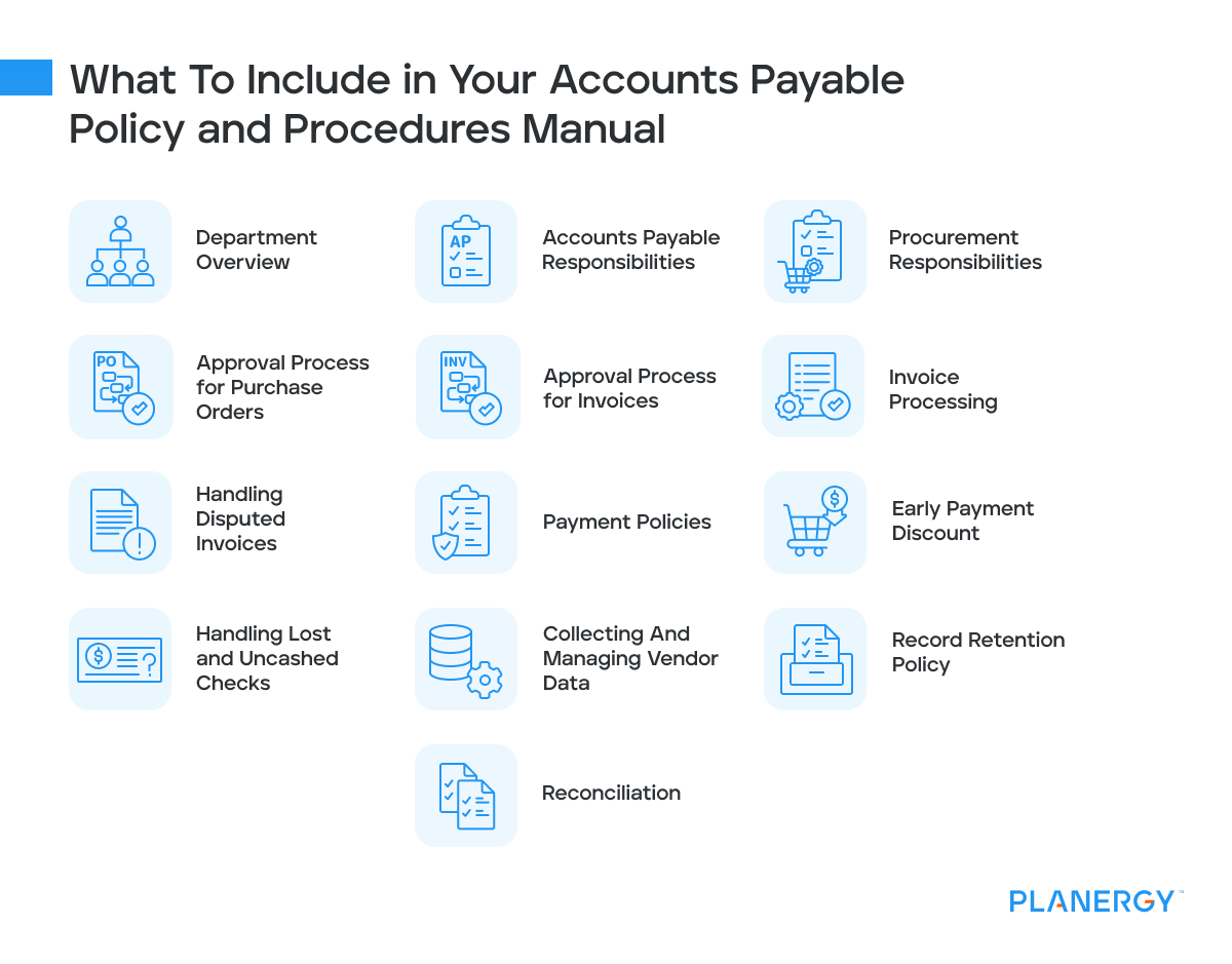 What to include in your accounts payable policy and procedures manual