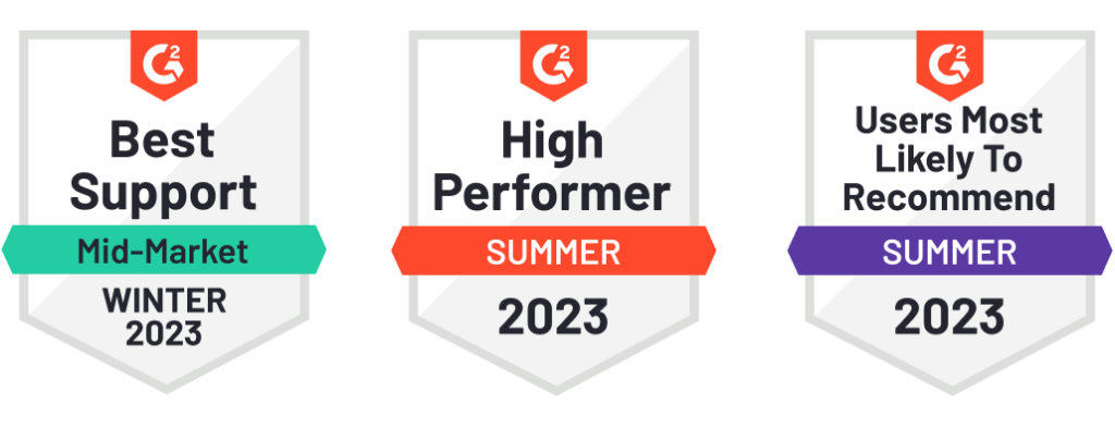 G2 Badges Summer 2023