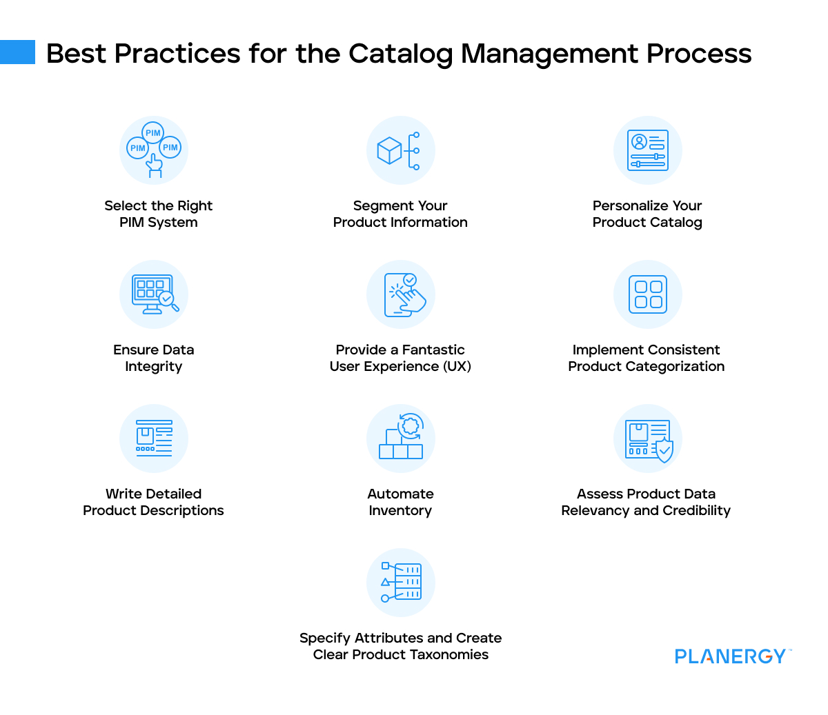 Best practices for the catalog management process