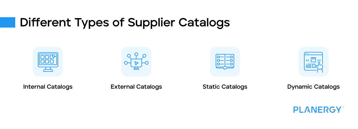 Different types of supplier catalogs