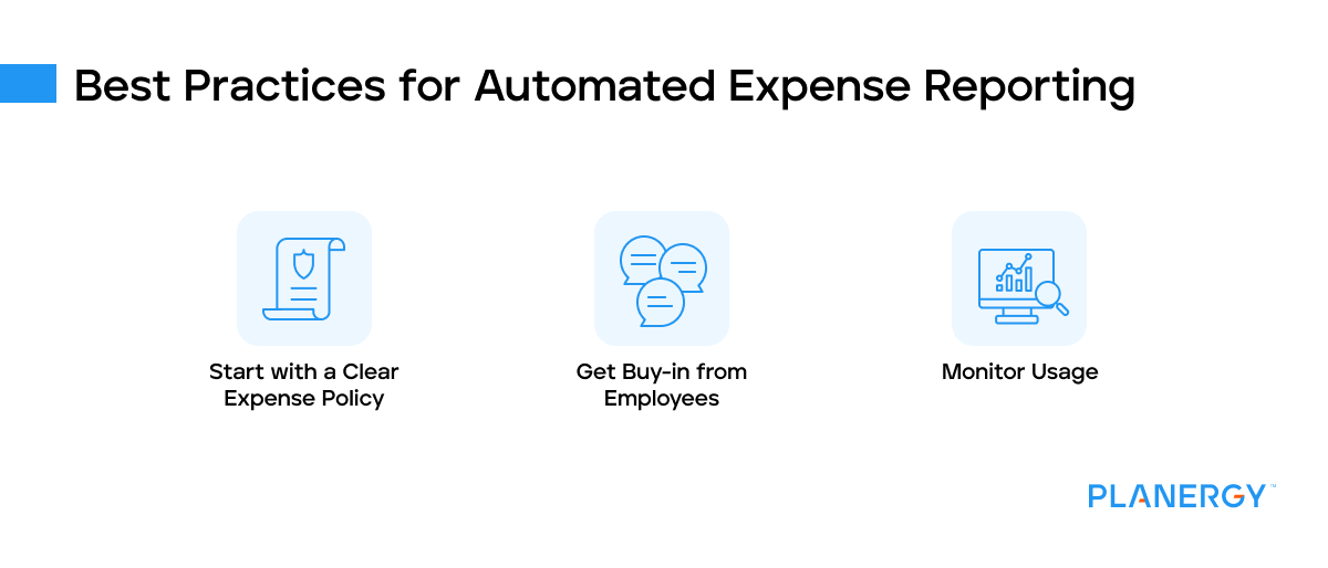 Best practices for automated expense reporting