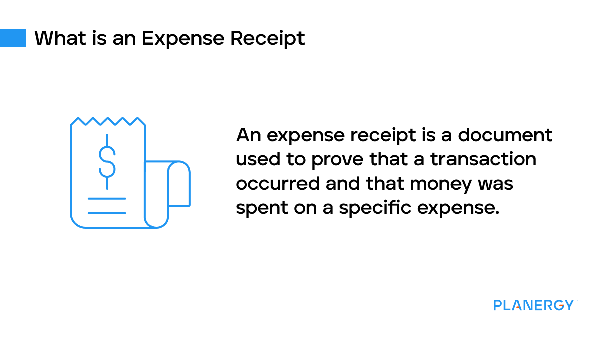 What is an expense receipt