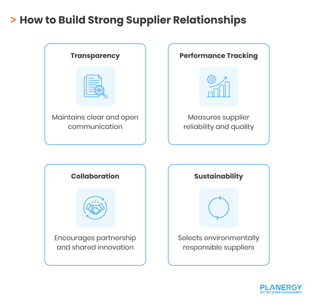 Building Strong Supplier Relationships